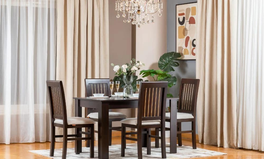 ترابيزة سفرة 120 سم + 4 كراسي - الصورة 3