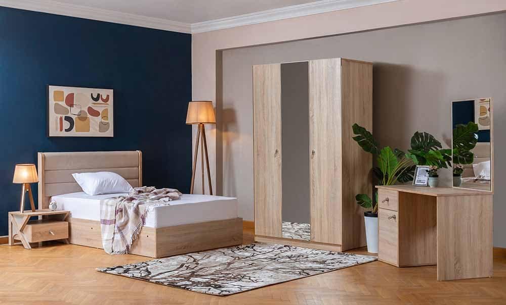 غرفة نوم فلات سرير 100 سم - الصورة 2